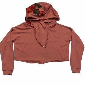 RUE21 Long Sleeve Pullover Cropped Hoodie Size S